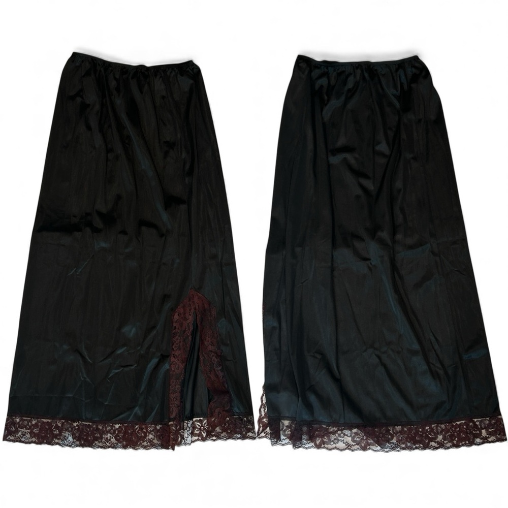 Montgomery Ward Non-Cling Slip Skirt Lace Trim Accent – Waist 33–35 M/L